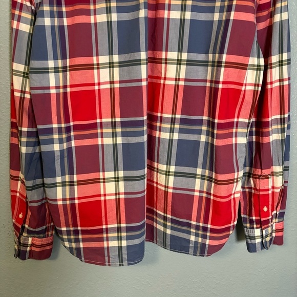 Boden Men's Red Plaid Regular Fit Button Down Shirt Business Casual Sz‎ Medium - Picture 8 of 10